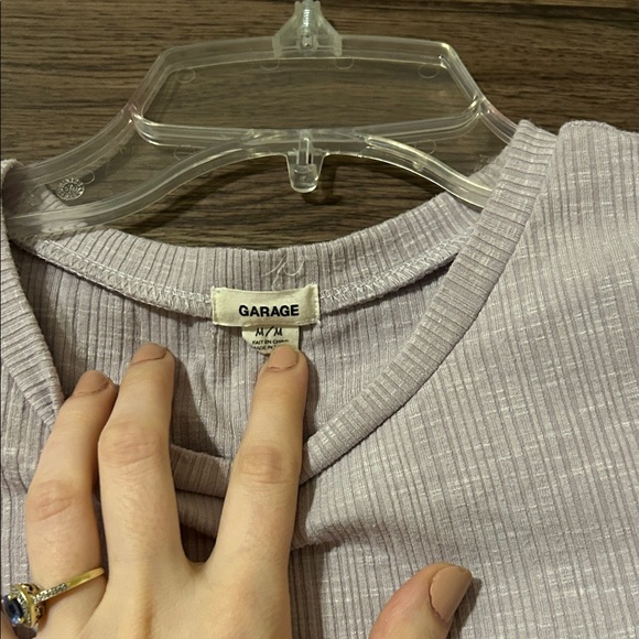 Garage Cropped Ruffle Trim Top - Picture 2 of 2